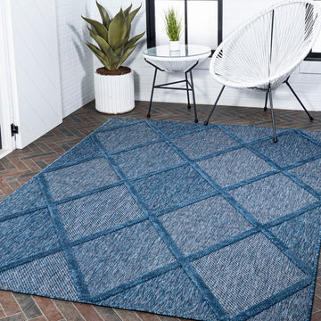 Salines Diamond Trellis Indoor/outdoor Area Rug